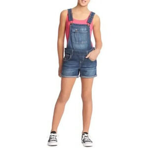 LEI Denim Cuffed Short Overalls Solange Shortalls